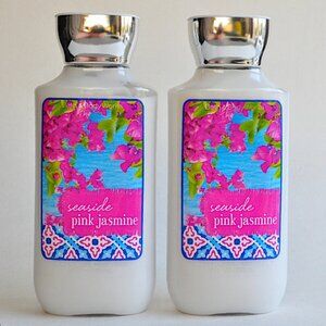 2x 8 oz Seaside Pink Jasmine Body Lotion Shea Butter Bath & Body Works HTF